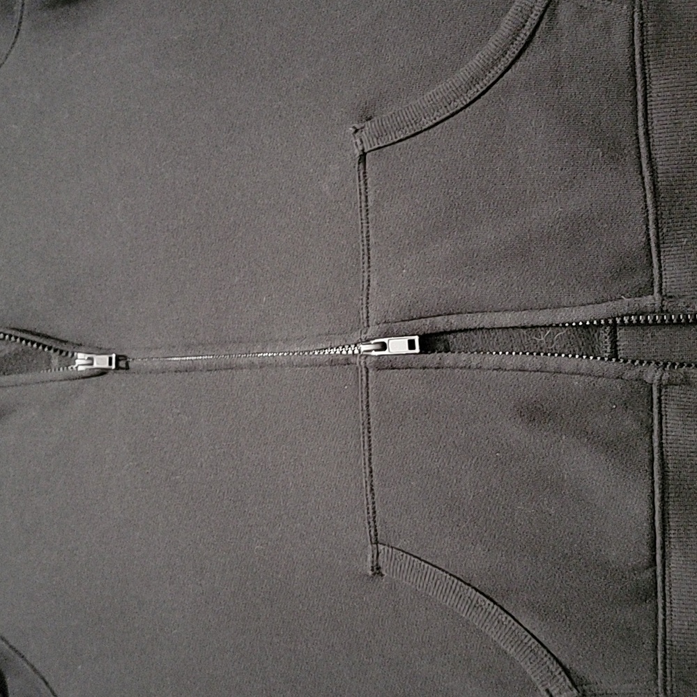 Victoria Secret Sport Black Zip-Up Hoodie Size XS/S - Picture 4 of 6